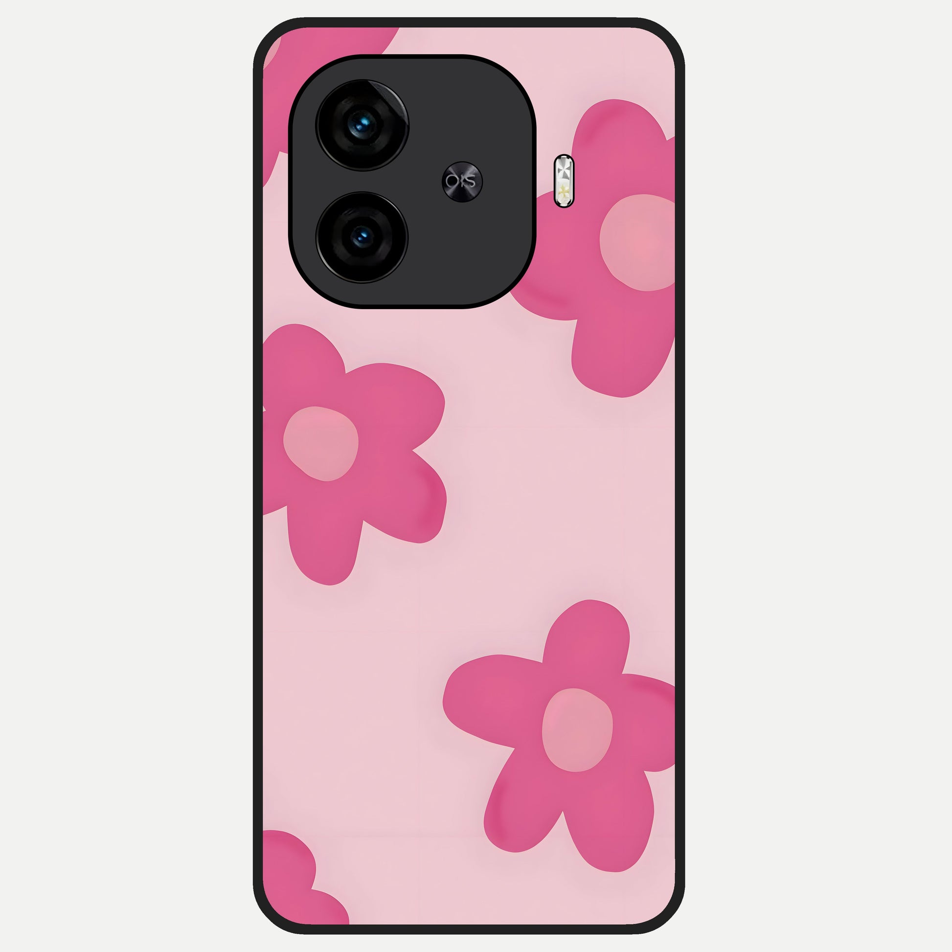  Candy Bloom Dreams Glass Case for  iQOO Z9 Turbo back cover – full design glossy printed glass finish