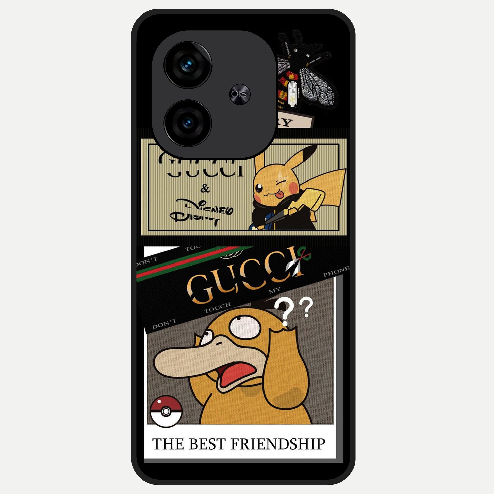  Cartoon Brand Play Mashup Glass Case for  iQOO Z9 Turbo back cover – full design glossy printed glass finish