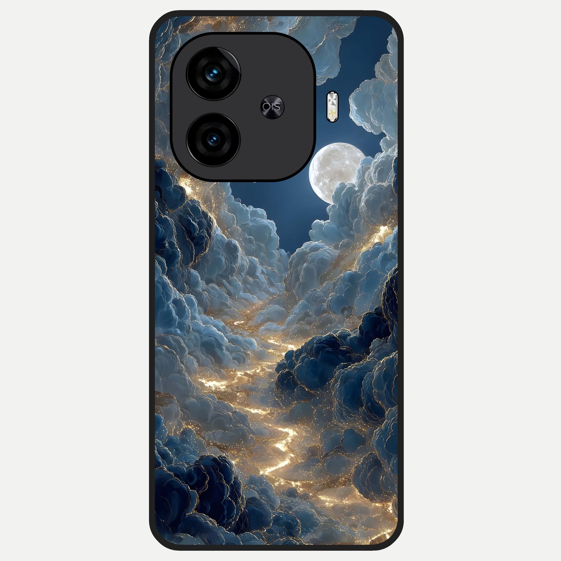  Celestial Cloud Road Glass Case for  iQOO Z9 Turbo back cover – full design glossy printed glass finish