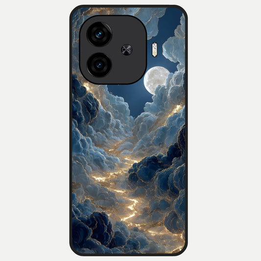  Celestial Cloud Road Glass Case for  iQOO Z9 Turbo back cover – full design glossy printed glass finish