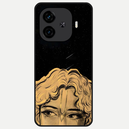  Celestial Gods Plan Glass Case for  iQOO Z9 Turbo back cover – full design glossy printed glass finish