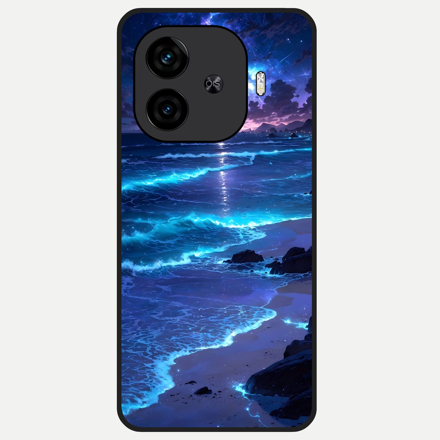  Classic Damn Look Glass Case for  iQOO Z9 Turbo back cover – full design glossy printed glass finish
