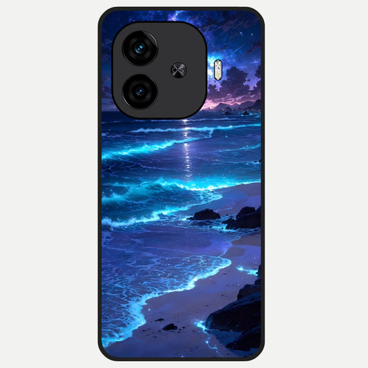  Classic Damn Look Glass Case for  iQOO Z9 Turbo back cover – full design glossy printed glass finish