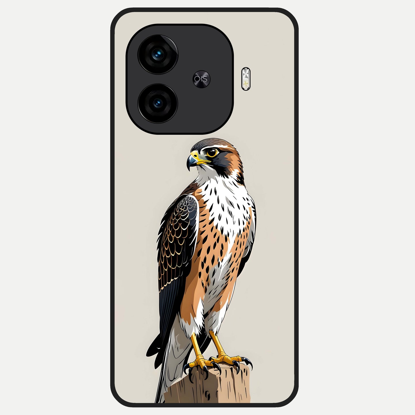  Clever Eagle Glass Case for  iQOO Z9 Turbo back cover – full design glossy printed glass finish