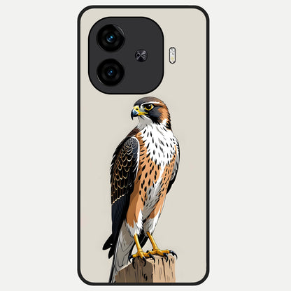  Clever Eagle Glass Case for  iQOO Z9 Turbo back cover – full design glossy printed glass finish