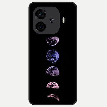  Crimson All Planets Glass Case for  iQOO Z9 Turbo back cover – full design glossy printed glass finish