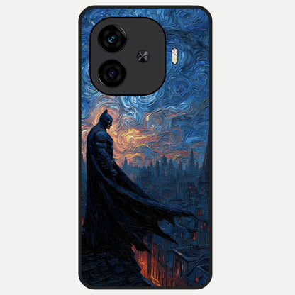  Dark Knight Dusk Glass Case for  iQOO Z9 Turbo back cover – full design glossy printed glass finish