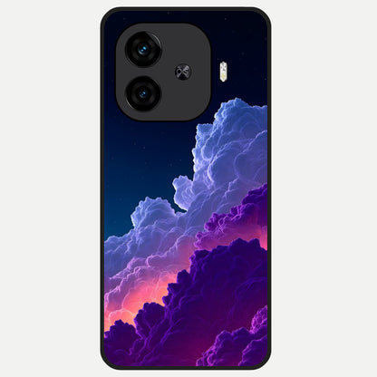  Dreamy Cloud Skies Glass Case for  iQOO Z9 Turbo back cover – full design glossy printed glass finish