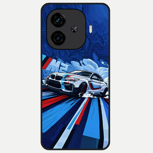  Drift Power Rush Glass Case for  iQOO Z9 Turbo back cover – full design glossy printed glass finish