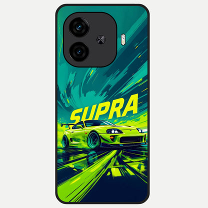  Electric Supra Thunder Glass Case for  iQOO Z9 Turbo back cover – full design glossy printed glass finish