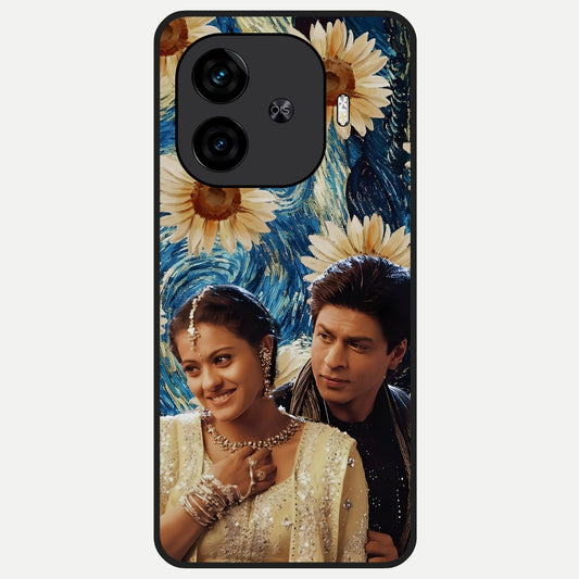  Eternal Love Story Glass Case for  iQOO Z9 Turbo back cover – full design glossy printed glass finish