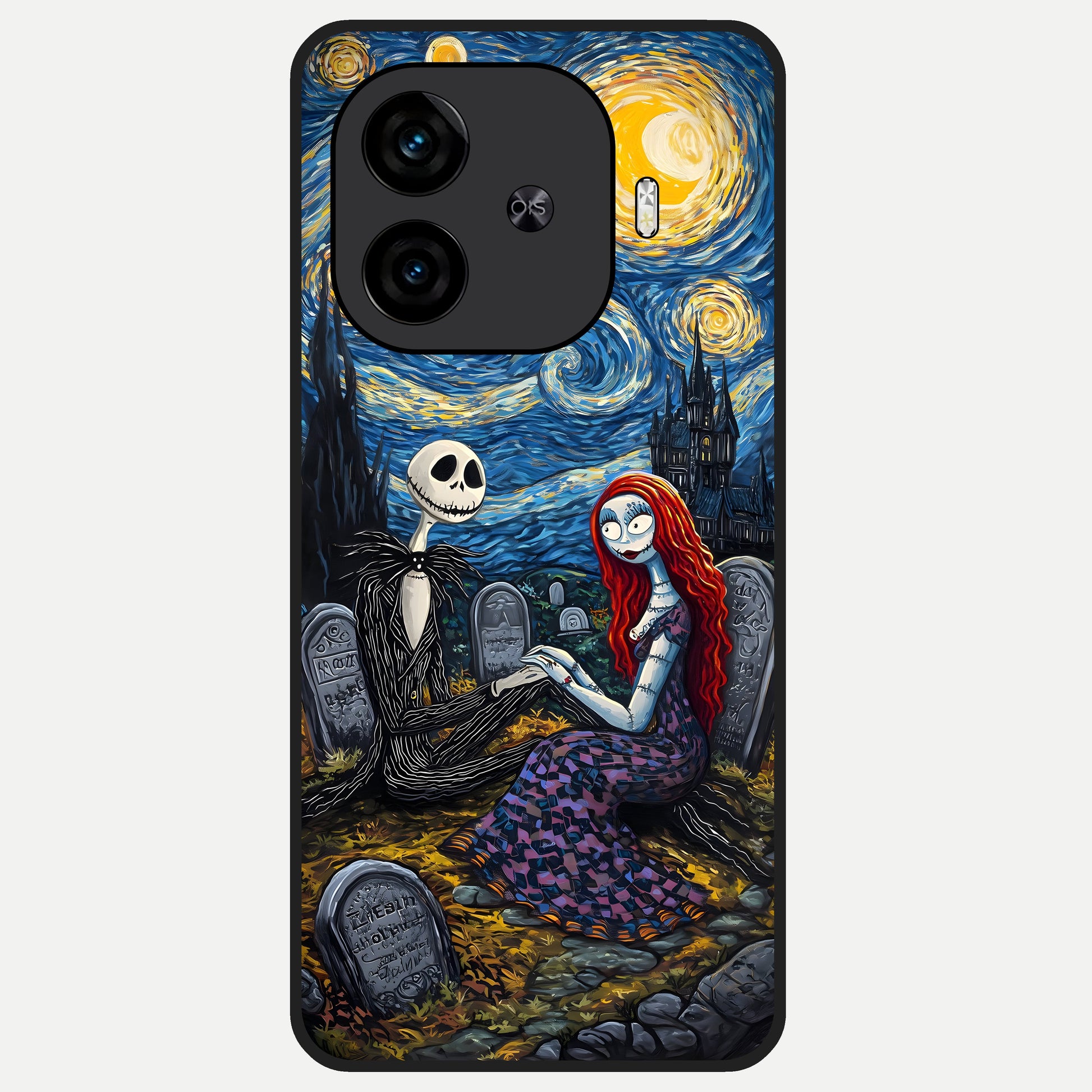  Eternal Night Love Glass Case for  iQOO Z9 Turbo back cover – full design glossy printed glass finish