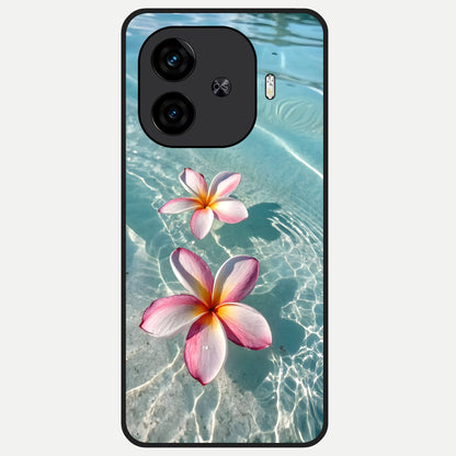  Floating Bloom Bliss Glass Case for  iQOO Z9 Turbo back cover – full design glossy printed glass finish
