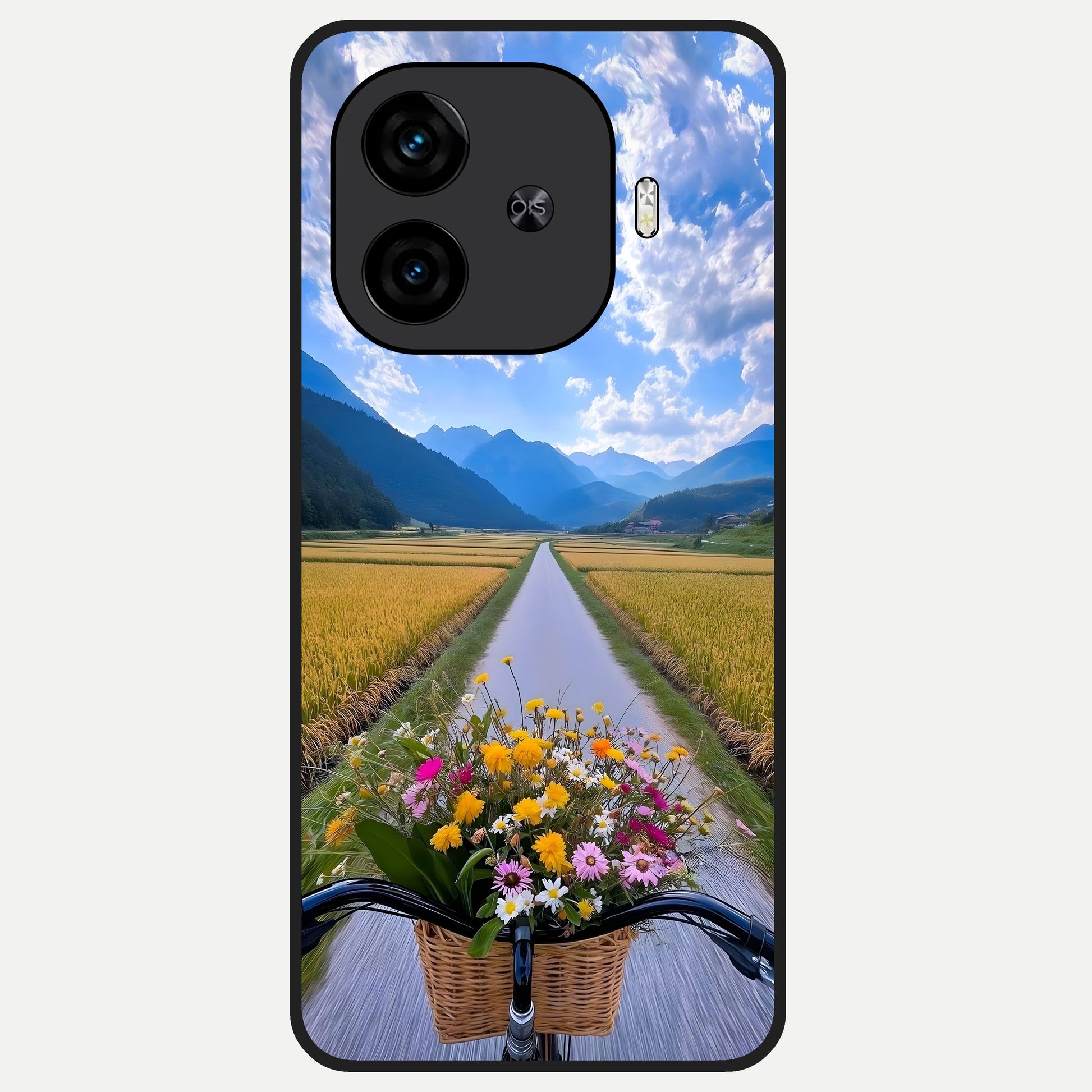  Golden Field Journey Glass Case for  iQOO Z9 Turbo back cover – full design glossy printed glass finish
