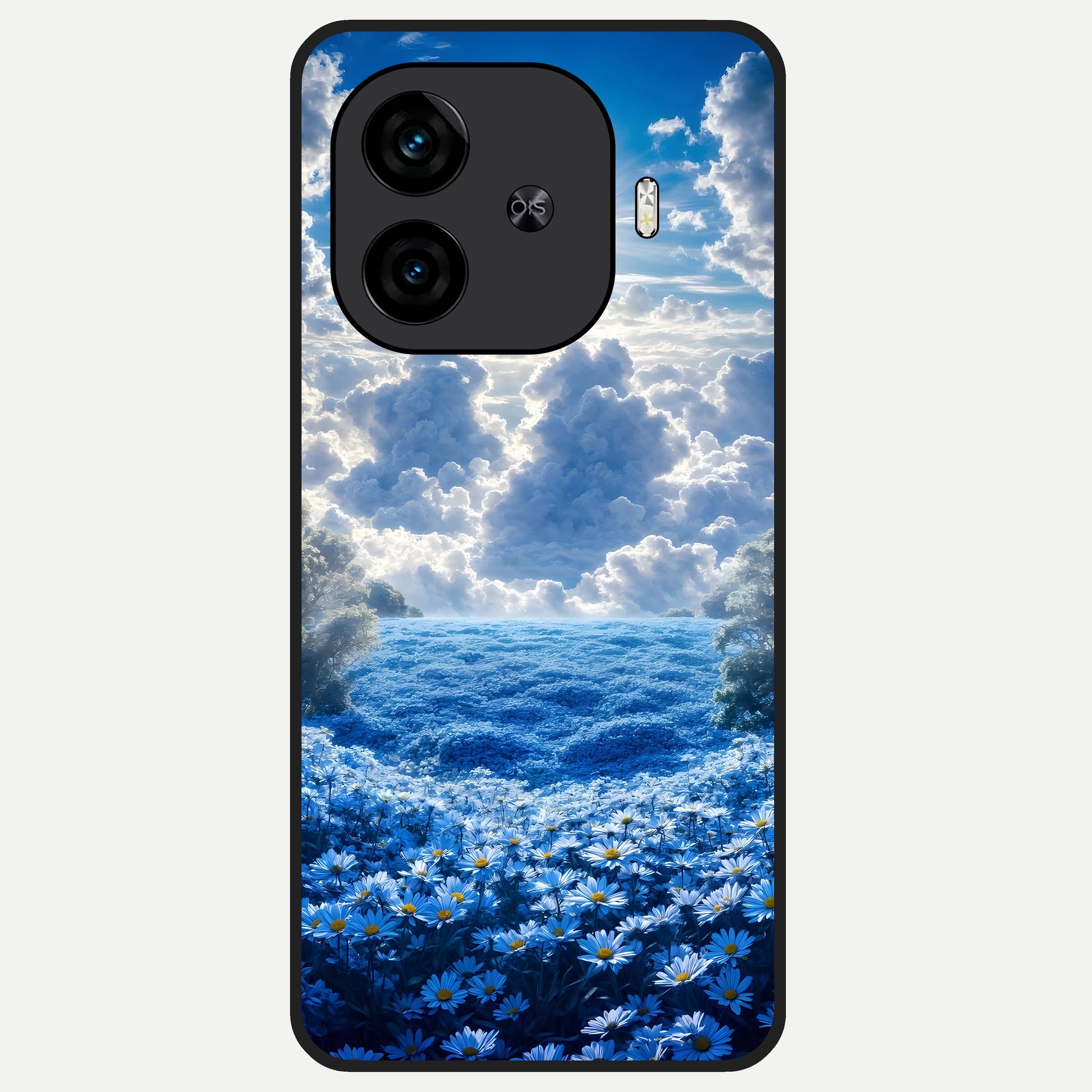  Heavenly Daisy Horizon Glass Case for  iQOO Z9 Turbo back cover – full design glossy printed glass finish