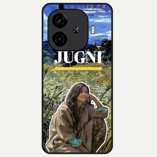  Jugni Soul Vibes Glass Case for  iQOO Z9 Turbo back cover – full design glossy printed glass finish