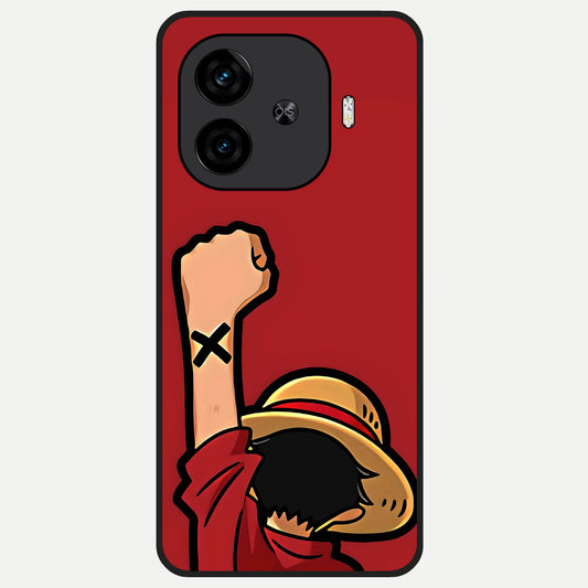 Luffy X Spirit Glass Case for  iQOO Z9 Turbo back cover – full design glossy printed glass finish