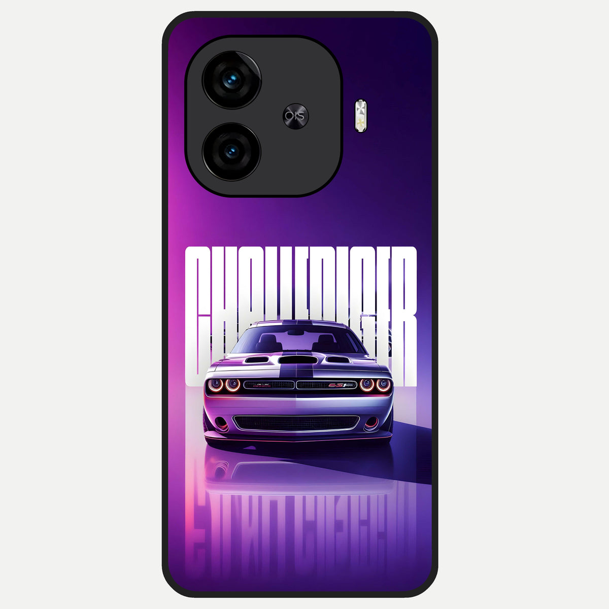  Midnight Muscle Ride Glass Case for  iQOO Z9 Turbo back cover – full design glossy printed glass finish