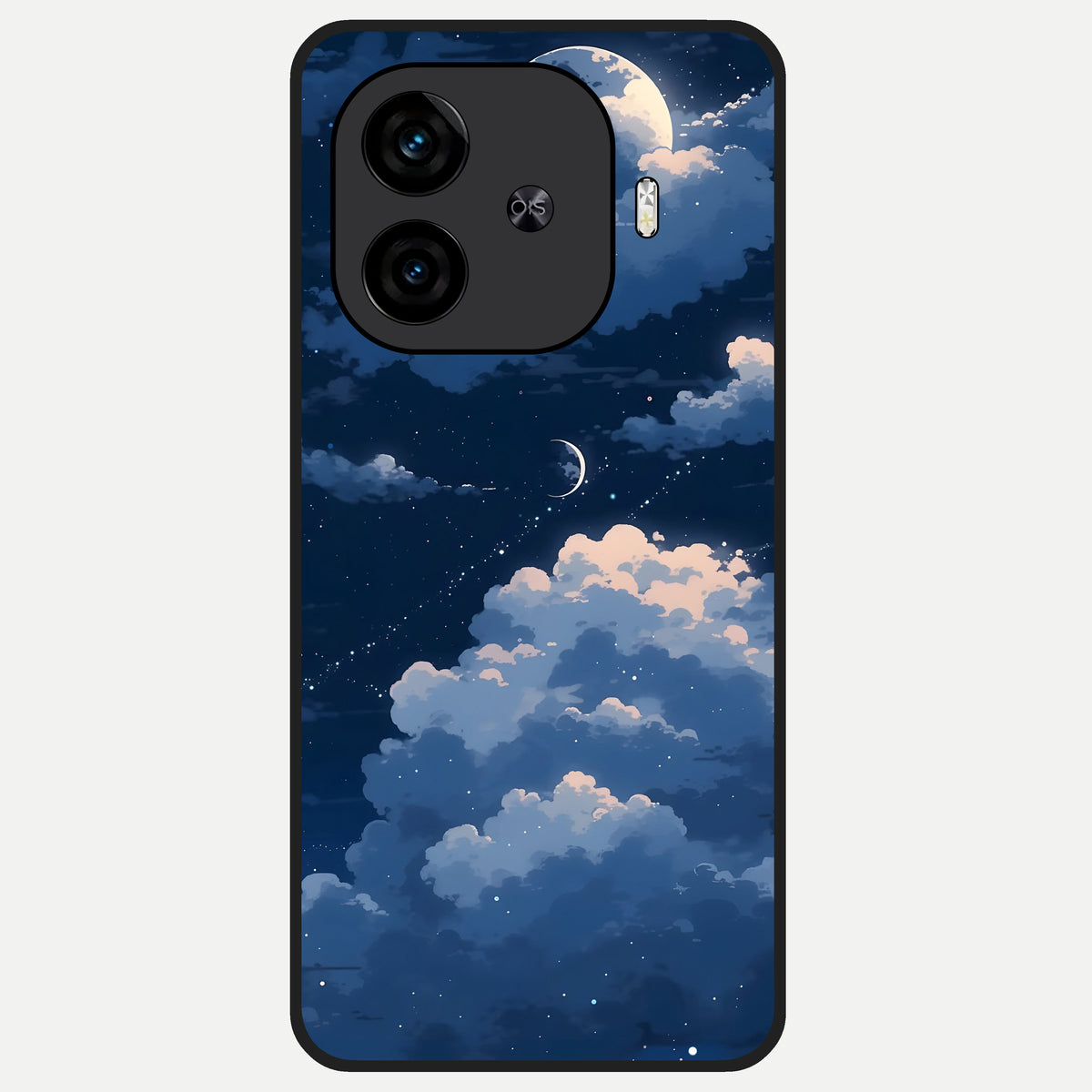  Moon Dream Haze Glass Case for  iQOO Z9 Turbo back cover – full design glossy printed glass finish