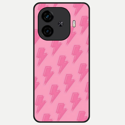  Pink Moo Magic Glass Case for  iQOO Z9 Turbo back cover – full design glossy printed glass finish