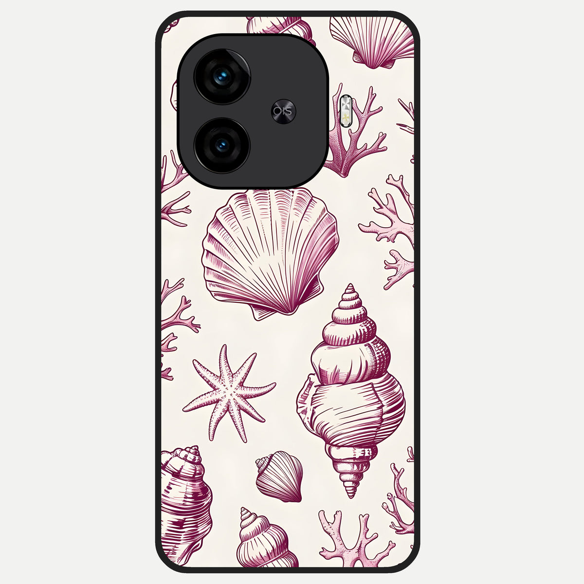  Pink Power Sparks Glass Case for  iQOO Z9 Turbo back cover – full design glossy printed glass finish