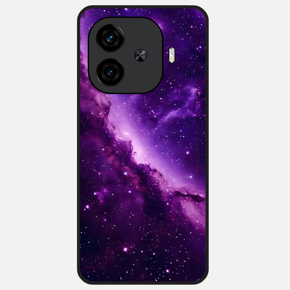  Purple Shade Sky Glass Case for  iQOO Z9 Turbo back cover – full design glossy printed glass finish