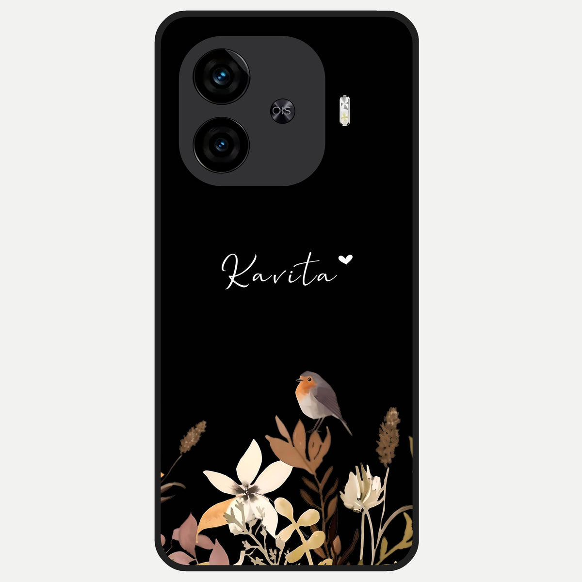  Quiet Garden Tune Custom Name Glass Case for  iQOO Z9 Turbo back cover – full design glossy printed glass finish