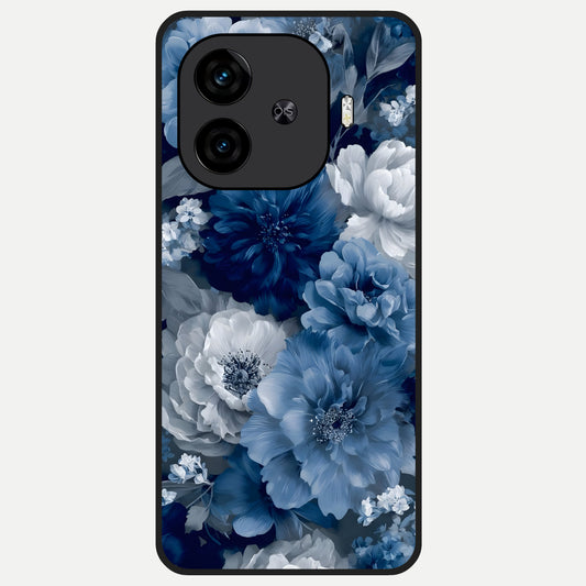  Royal Bloom Garden Glass Case for  iQOO Z9 Turbo back cover – full design glossy printed glass finish
