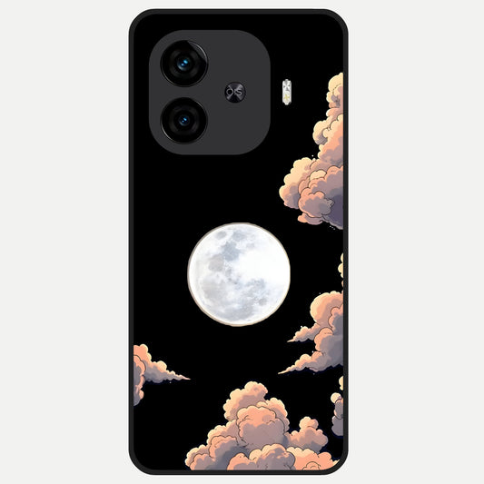  Shade Cloud Moon Glass Case for  iQOO Z9 Turbo back cover – full design glossy printed glass finish