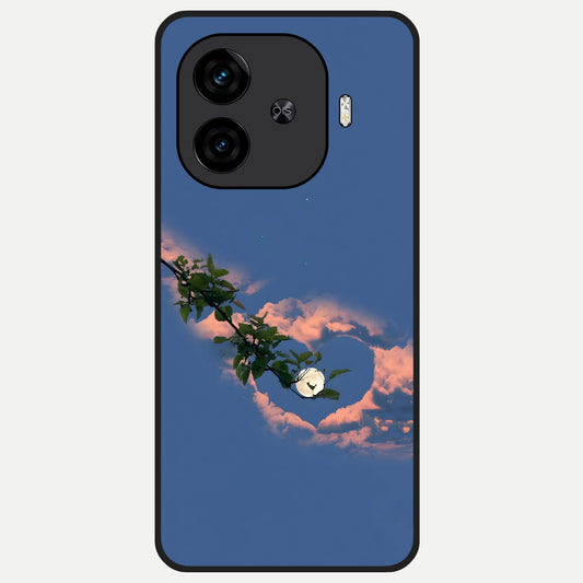  Sky Under Tree Glass Case for  iQOO Z9 Turbo back cover – full design glossy printed glass finish