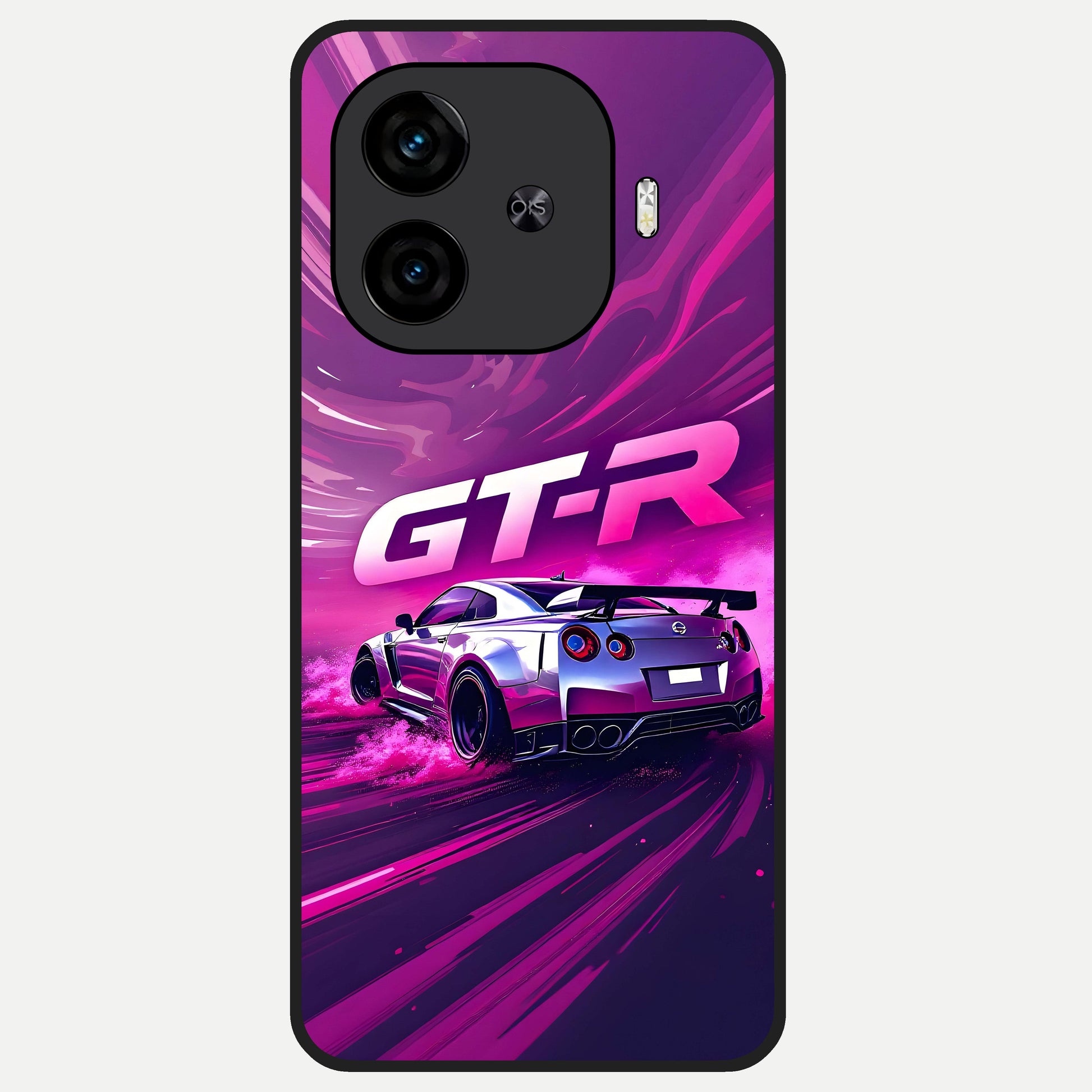  Speed Drift Legend Glass Case for  iQOO Z9 Turbo back cover – full design glossy printed glass finish