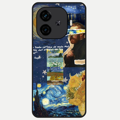  Starry Dream Vision Glass Case for  iQOO Z9 Turbo back cover – full design glossy printed glass finish