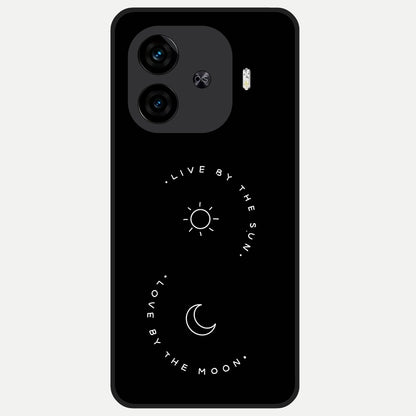  Sunflower Cat Art Glass Case for  iQOO Z9 Turbo back cover – full design glossy printed glass finish