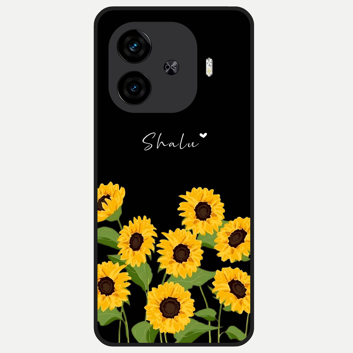  Sunflower Sky Bloom Glass Case for  iQOO Z9 Turbo back cover – full design glossy printed glass finish
