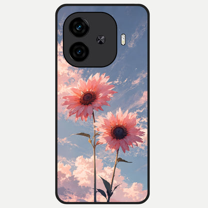  Sun Moon Balance Glass Case for  iQOO Z9 Turbo back cover – full design glossy printed glass finish
