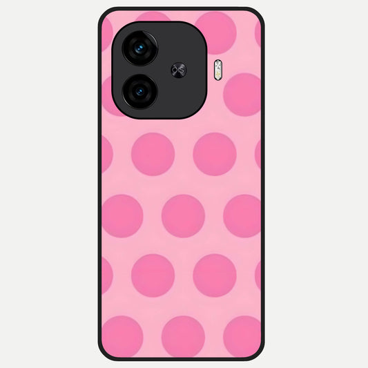  Sweet Dot Dreams Glass Case for  iQOO Z9 Turbo back cover – full design glossy printed glass finish