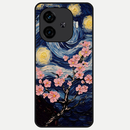  Van Gogh Scenery Glass Case for  iQOO Z9 Turbo back cover – full design glossy printed glass finish