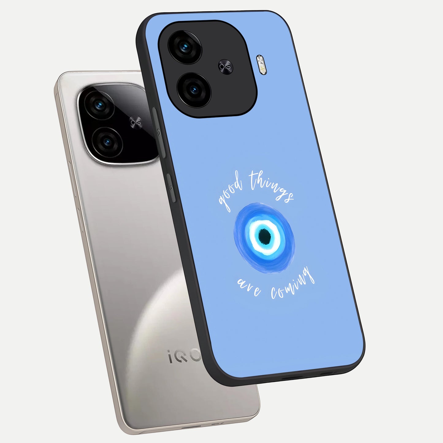  Bright Future Ahead phone case for  iQOO Z9 Turbo showing premium glass back cover with detailed artwork