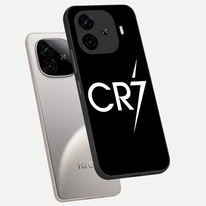  CR7 Elite Strike phone case for  iQOO Z9 Turbo showing premium glass back cover with detailed artwork