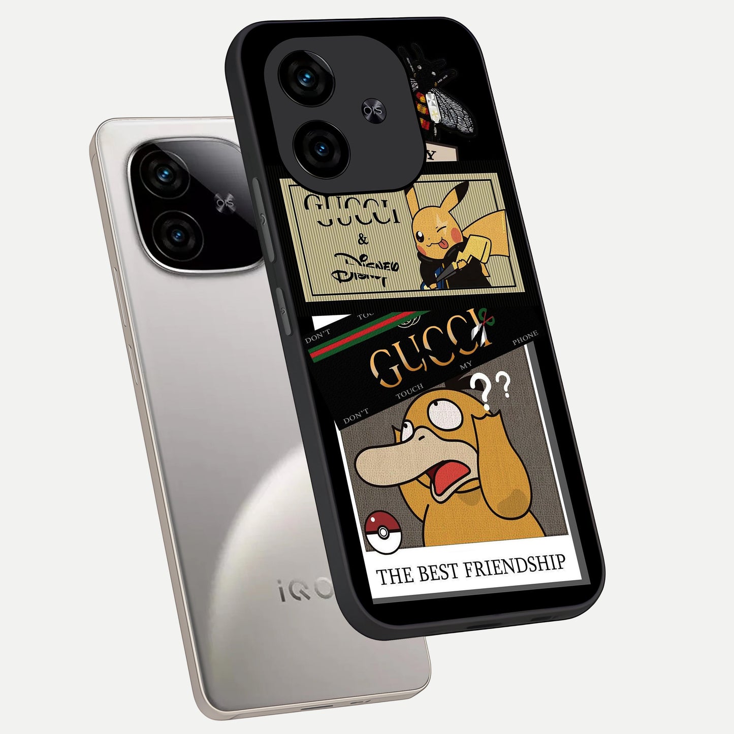  Cartoon Brand Play Mashup phone case for  iQOO Z9 Turbo showing premium glass back cover with detailed artwork