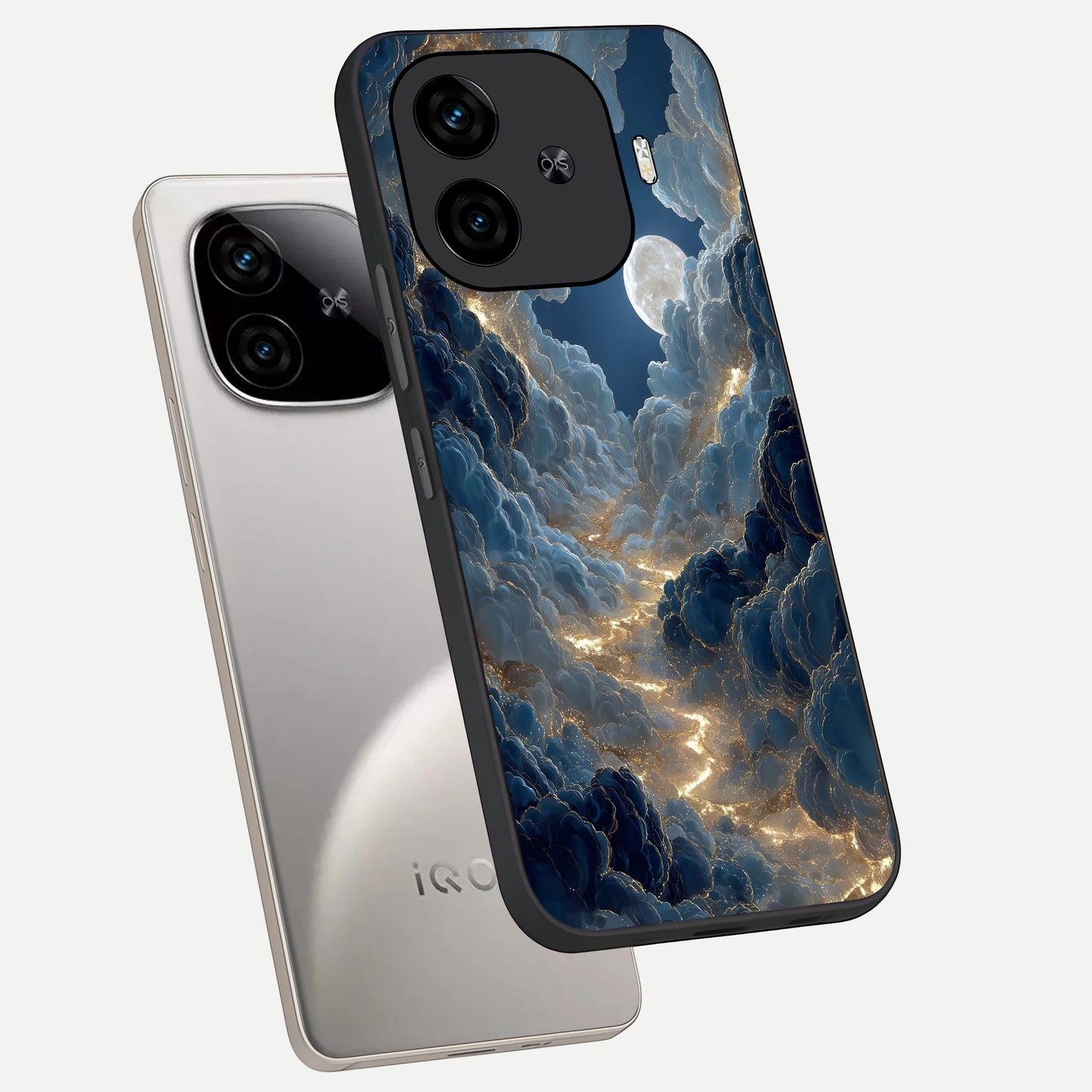  Celestial Cloud Road phone case for  iQOO Z9 Turbo showing premium glass back cover with detailed artwork