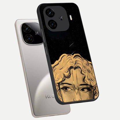  Celestial Gods Plan phone case for  iQOO Z9 Turbo showing premium glass back cover with detailed artwork