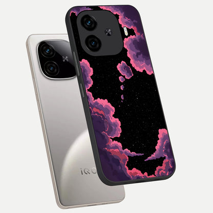  Cosmic Cloud Journey phone case for  iQOO Z9 Turbo showing premium glass back cover with detailed artwork