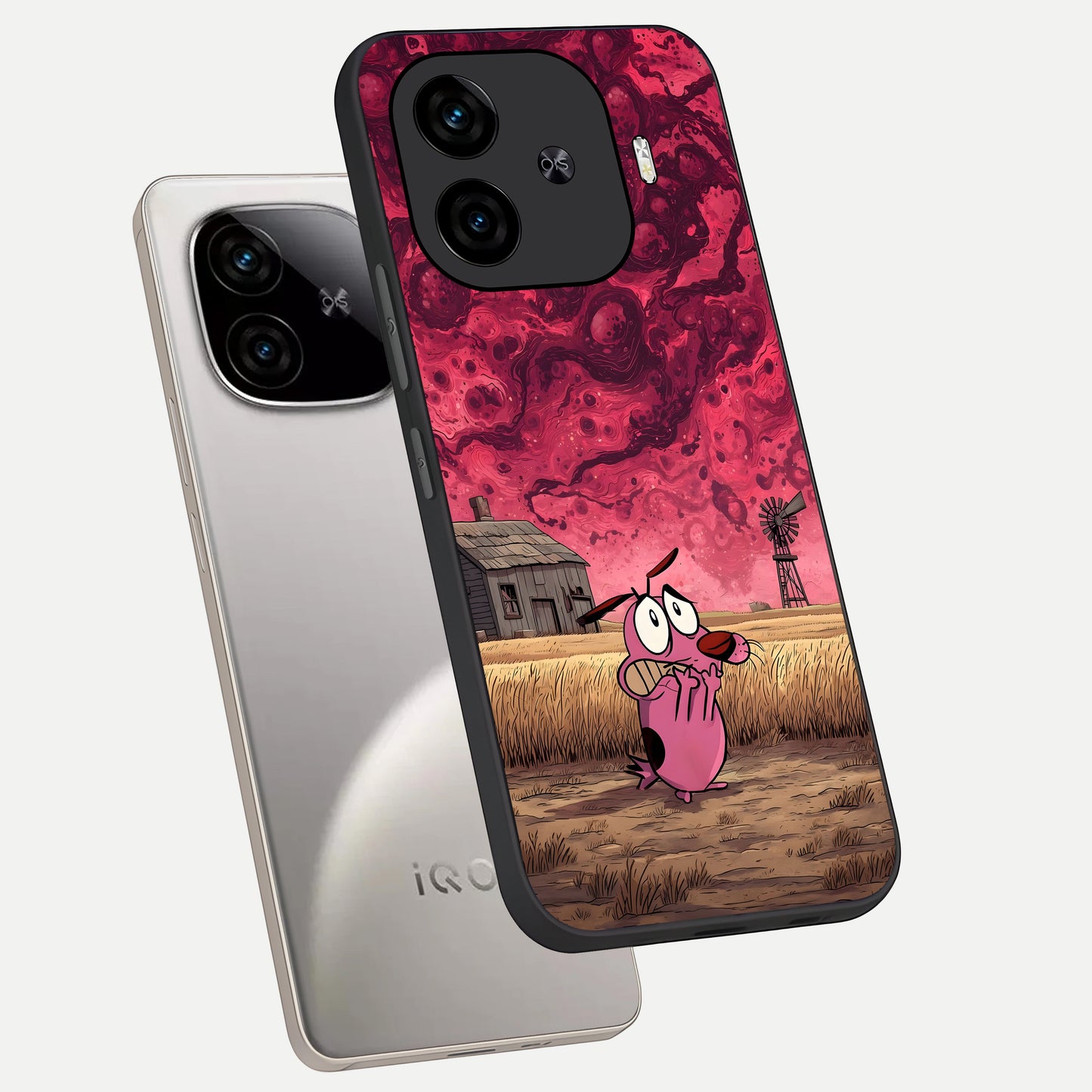  Courage Under Sky phone case for  iQOO Z9 Turbo showing premium glass back cover with detailed artwork