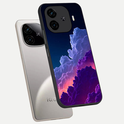  Dreamy Cloud Skies phone case for  iQOO Z9 Turbo showing premium glass back cover with detailed artwork