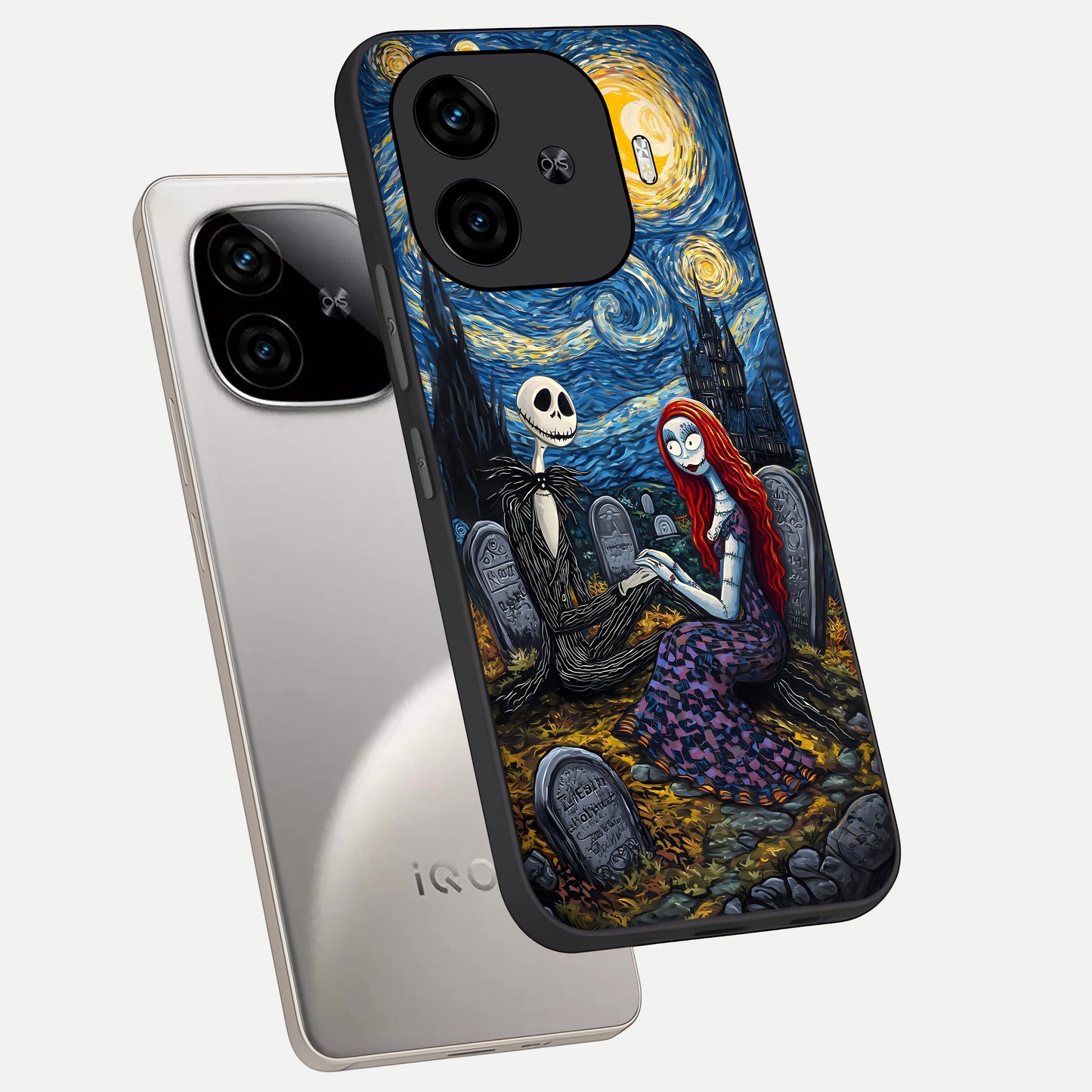  Eternal Night Love phone case for  iQOO Z9 Turbo showing premium glass back cover with detailed artwork