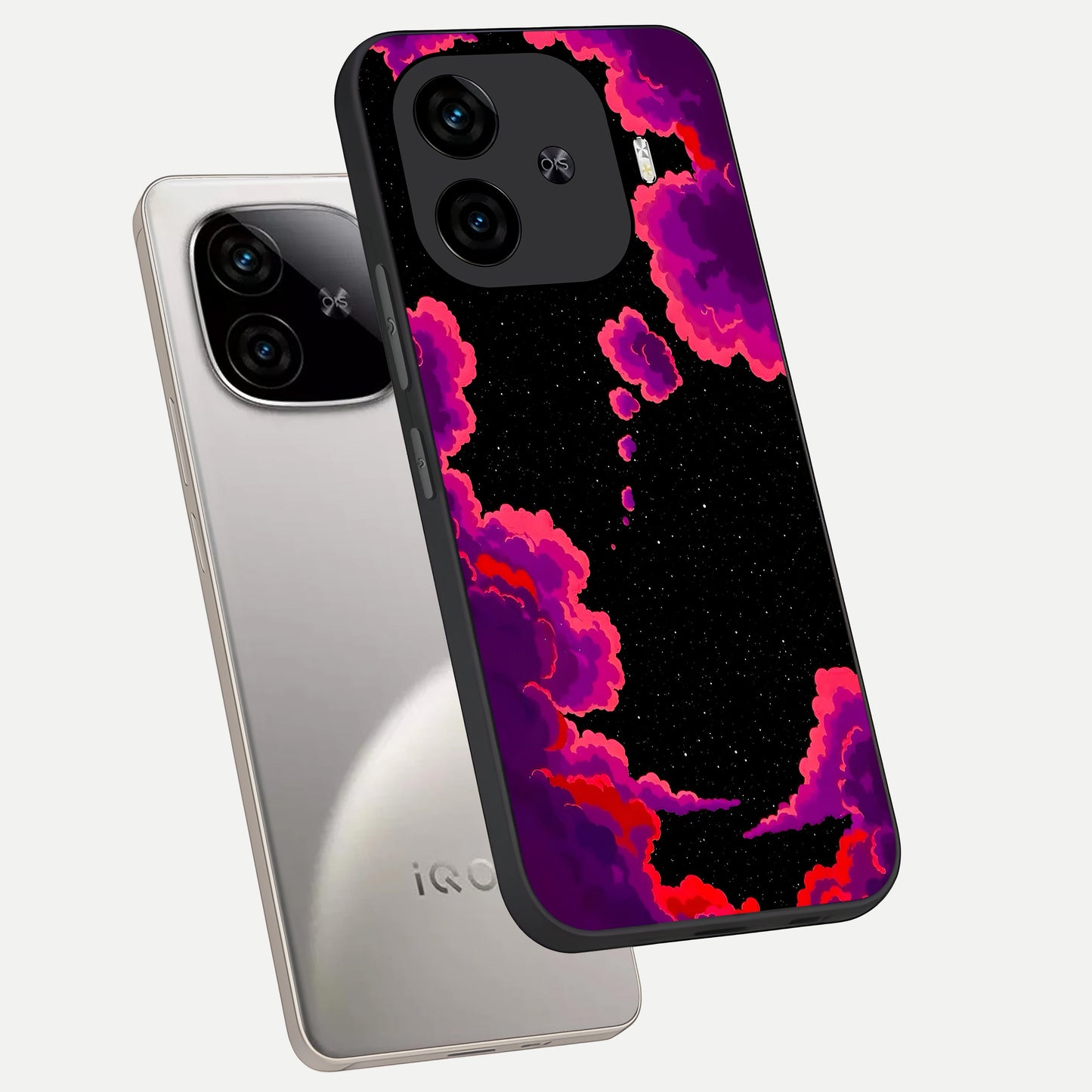  Galaxy Dream Frame phone case for  iQOO Z9 Turbo showing premium glass back cover with detailed artwork