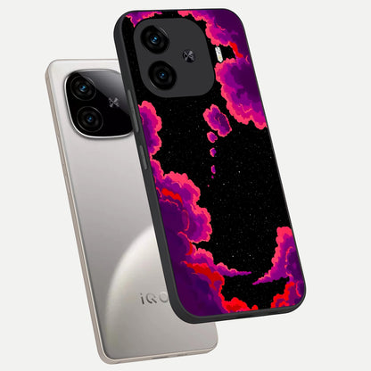  Galaxy Dream Frame phone case for  iQOO Z9 Turbo showing premium glass back cover with detailed artwork