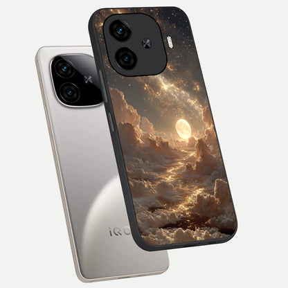 Golden Sky Dream phone case for  iQOO Z9 Turbo showing premium glass back cover with detailed artwork