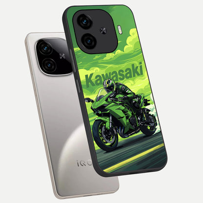  Greenery Sky phone case for  iQOO Z9 Turbo showing premium glass back cover with detailed artwork